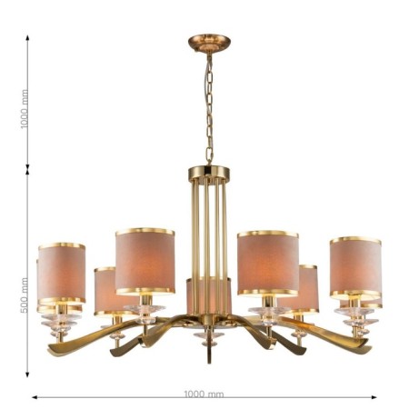 Rocca suspension chandelier 1000 mm, E14-2