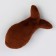 A cat's toy "fish" with a cat's mint, brown