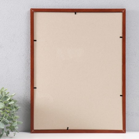 Photo frame MDF 30x40 cm, No. 5 "Simple", Italian walnut (plastic screen)-3