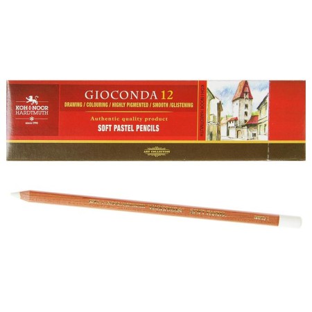 Pastel dry in a pencil Koh-I-Noor Soft Gioconda 8820/1 Pastel, white