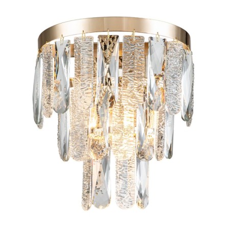 Bra Indigo, 12030/1W Gold. 1x40W, E14, 220x145x240 mm, transparent color