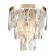 Bra Indigo, 12030/1W Gold. 1x40W, E14, 220x145x240 mm, transparent color