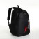 Youth backpack with lightning, 4 pockets, black/red color