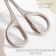 Scissors for needlework, a mowed blade, rubberized handles, with a protective cap, 3.5 ", 8.9 cm, color gray color