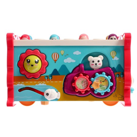 Developing toy "Sorter-Sovushka", 15 in 1, with mobile elements-12