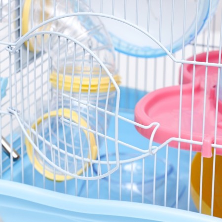 A cage for rodents "Pigzon", equipped with a tunnel, 37 x 27 x 30 cm, blue-3