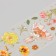 PVC stickers "sun flowers" set 3 sheets gold embossing 6x18 cm