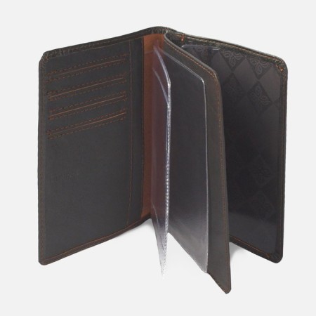 Cover for auto documents, passport department, brown color-1