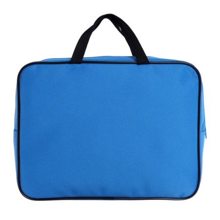 Folder with handles Textile A4, 350 x 265 x 80 mm, PMD 4-42, "Office", Blue/Black (handle)-2