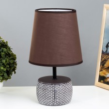 Dorotheeta table lamp E14 40W chocolate-white 18x18x32 cm Risalux