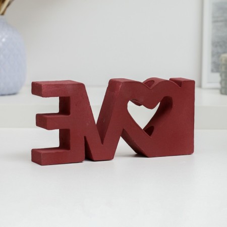 Ваза "Любовь" бордовая, 9,3см-4