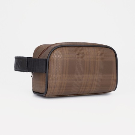 Lightning cosmetic bag, brown color