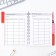 A journal of performance for a year for a teacher, A5 format, 80 sheets, soft cover "Best Teacher"