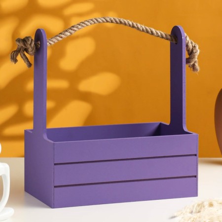 Box - wooden Kashpo 25x15x30 "September 1" Violet-2