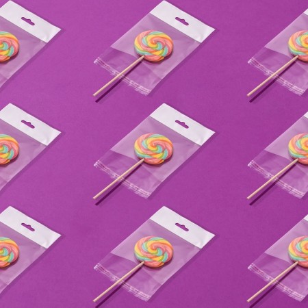 Packet with sticky tape, transparent 10 x 10/3 cm, euros, 30 μm-5