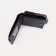 Women's wallet on the button, black color