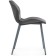 Stol on a metal frame Wald Metal/Ecokuzha, Gray/Gray 46x52x75 cm
