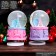 Souvenir Polystone Water Ballion Music "Eiffel Tower and Ferris Wheel" MIX 12x8x8 cm