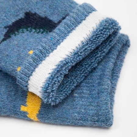 Nosk children's woolen "dinosaurs", color mix, size 16 (3-5 years)-2