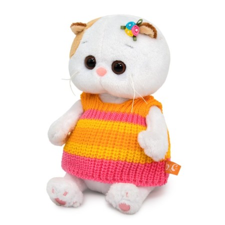 Soft toy "Lee Baby in a striped knitted vest", 20 cm-1