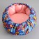 Fleet transformer lying on puffs, 50 cm, mix of flowers
