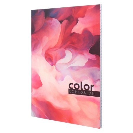 The diary is notathered on the A5 glue 80 sheets, the soft cover "color explosion"-1