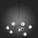 Suspended chandelier ST LUCE. SL1506.403.08. Chieti. 8x40 W, E14, 112x112 cm, black color