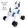 Robot dog Stunt, on the control panel, interactive: sound, light, on the battery, white