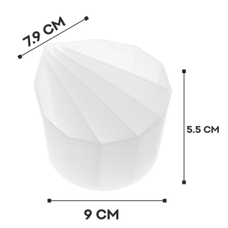 Silicone glass for fluid art, 5 sections-2