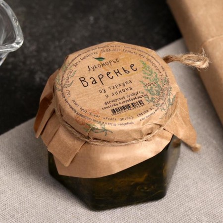 Tarhun jam with a tower with a lemon 100 ml