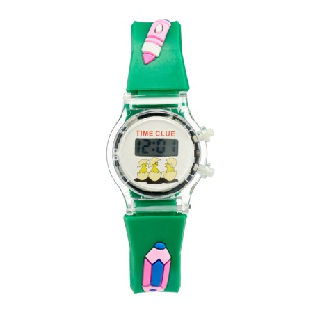 Watch of washing electronic, children's "sunflower", strap silicone L-21.5 cm