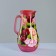 Set for juice with a tray "Zhostovo" Art painting, 6 glasses 1250/200 ml, red