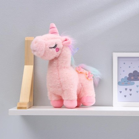 Soft toy "Unicorn with flowers", Mix color