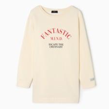 A sweaty female sweatshirt with the basis of Mist Cozy Style, milk, size 60
