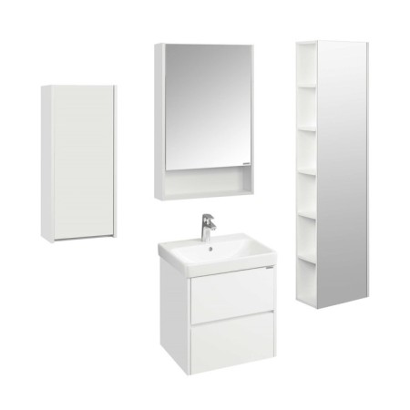 Aquaton Skandi Carder Mirror, 55 cm, white color-2