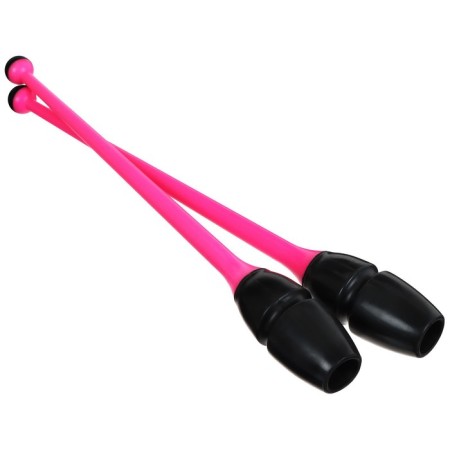 Bulavs for rhythmic gymnastics inserted Grace Dance, 41 cm, black/pink color-6