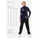 Turtleneck for a boy, height 98 cm, dark blue color