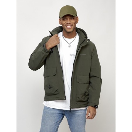 Male spring jacket, size 50, khaki color-7