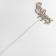 Toppers, gold glitter, with a skewer, "with all hearts" 13x6.8 cm