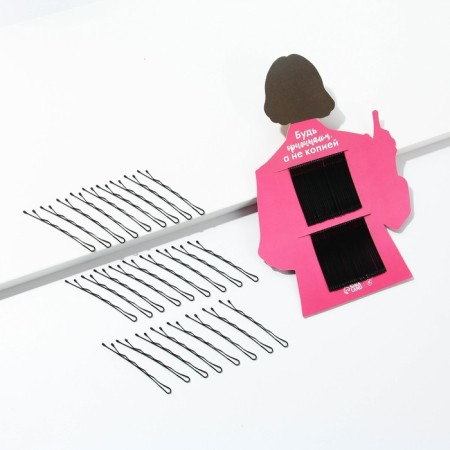 Invisibility for hair "Be original" 60 pcs, 4.5 cm-1