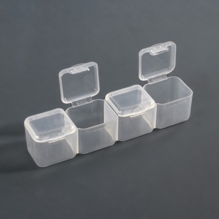 Organizer for decor, 14 blocks, 4 cells, 21 × 17.5 × 2.7 cm, the color is transparent-3
