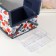Casket for needlework "Summer flowers on white" 19x26x14.5 cm