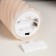 LED candle twisted pink, 7.5 × 12.5 × 7.5 cm, plastic, wax, batteries AAAX2 (not complete), glow warm white