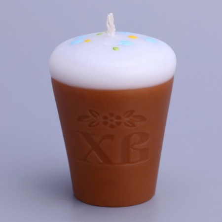 Decorative candle "Easter cup"-3