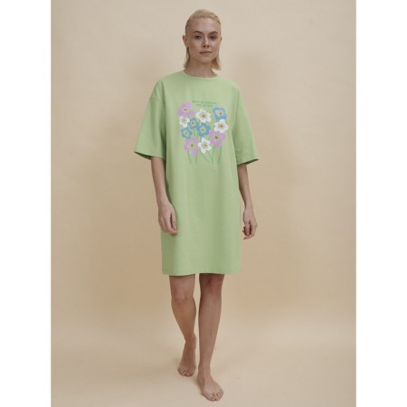 Female dress, size l, green color-6