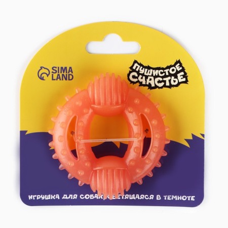 A toy for dogs Chewing luminous in the dark "gear", 8 x 7.5 cm-5