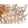 Ceiling chandelier Sofia 8xe14 40w, size 60x60x25 cm, color gold
