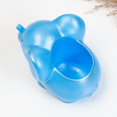 Cashpo Figure "Sleeping Elephant" Blue, 8cm-3