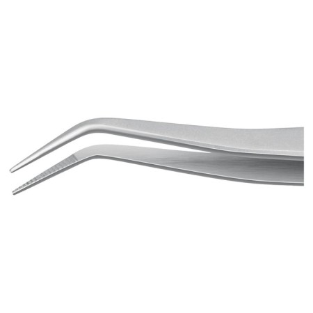 Antimagnetic bison tweezers, professional, curved, precision, 160 mm-1