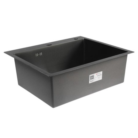 Kitchen sink Aflorn AF96050F, Sredal, S = 3.0 and 0.8 mm, 60x50x20 cm, siphon, graphite-1